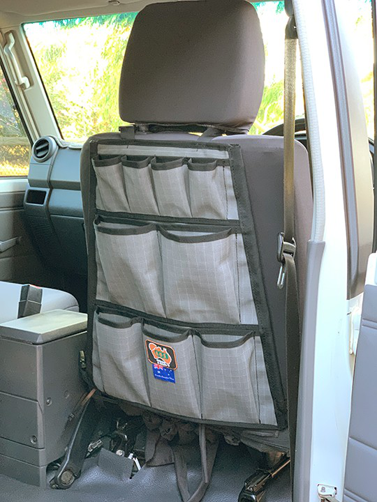 AOS Rip Stop Canvas Universal Rear Seat Storage Organiser